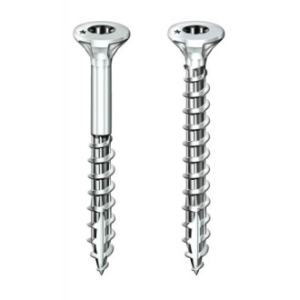 Vis à bois aggloméré rocket acier zingué tête fraisée empreinte torx t20 entièrement filetées 4x16 boîte de 500 pièces