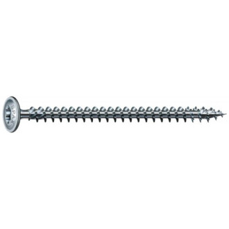 Vis à tête disque wirox filetage total torx zingué blanc grande longueur, ø 8 mm, longueur 120 mm, boîte de 50