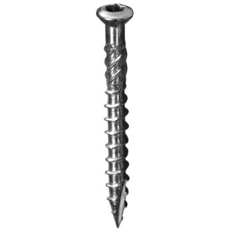 Vis à bois dur QUADRA SPEED Inox C1 - Blister de 50 pièces - Dimensions au choix
