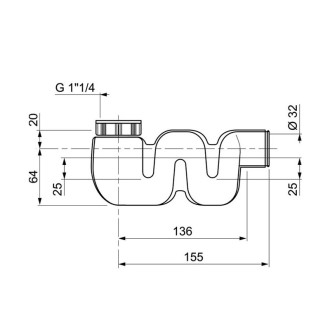 Wirquin - 020592 - compact, siphon de lavabo souple extra-plat