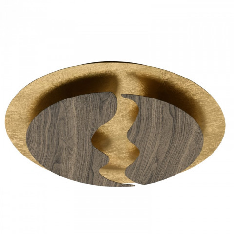 Plafonnier doré techno 1 ampoule 8 cm