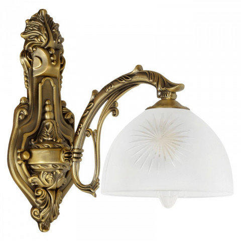 Applique murale laiton classic 1 ampoule 29 cm