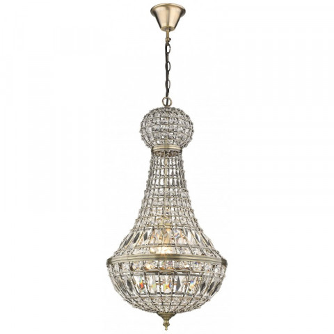 Lustre laiton antique craven arms l38 1 lumières