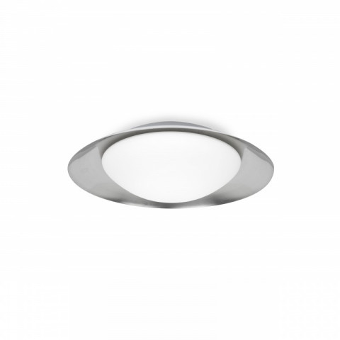 Plafonnier blanc nickel side h11 cm