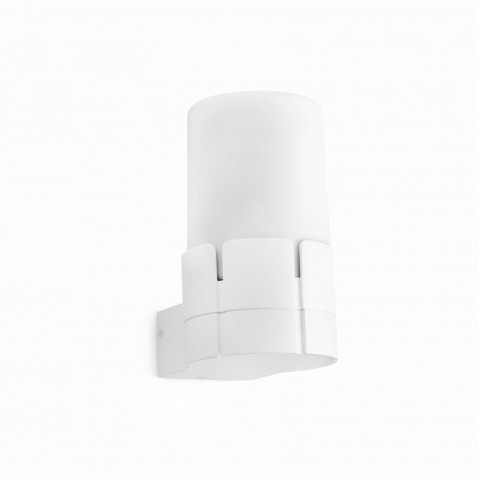 Aplique murale de jardin blanche tram 1 ampoule