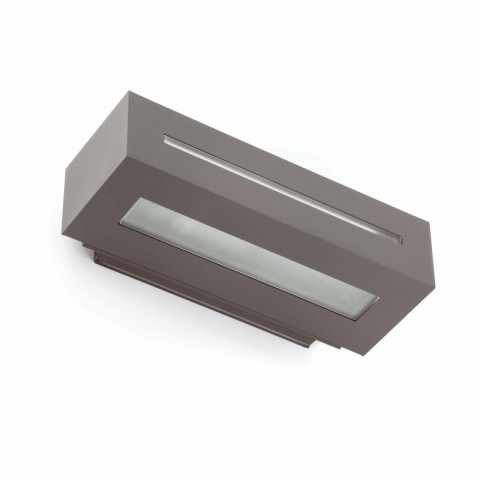 Aplique murale de jardin gris foncé west h7 cm 1 ampoule