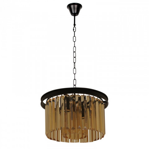 Suspension noire loft 3 ampoules 89 cm