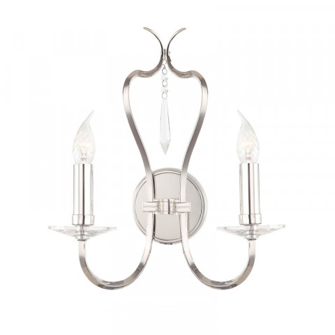 Applique pimlico, nickel poli, 2 ampoules
