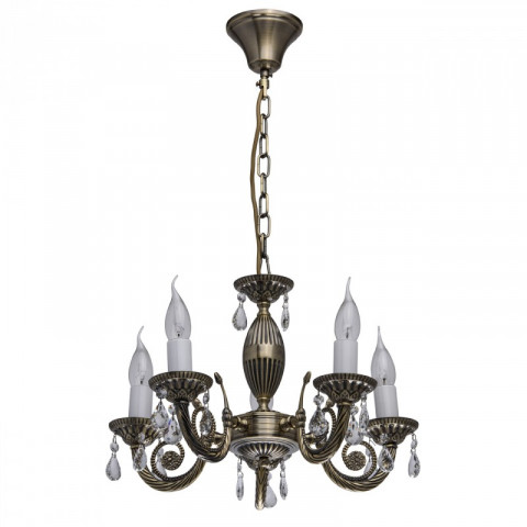 Suspension laiton classic 5 ampoules 69 cm