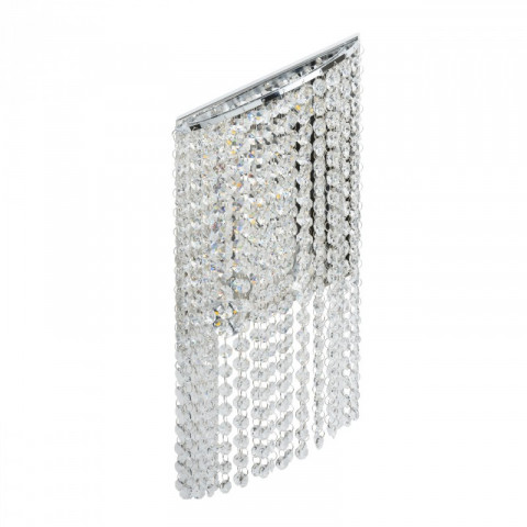 Applique murale chromée crystal 5 ampoules 13 cm