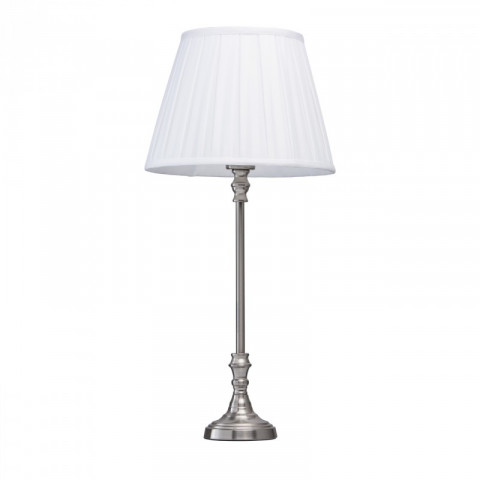 Lampe de table argentée elegance 1 ampoule 63 cm