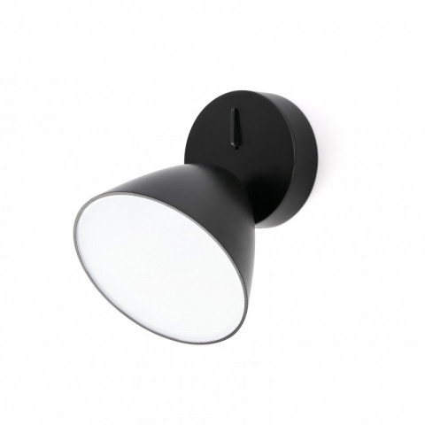 Aplique murale noire flash 1 ampoule