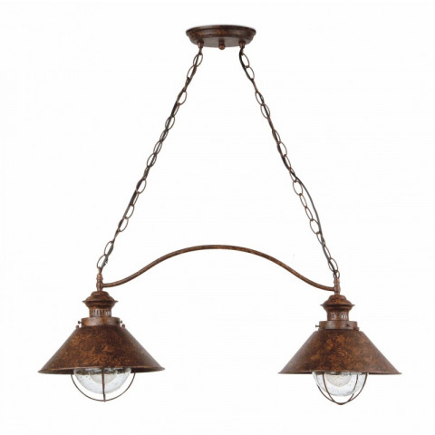 Suspension de jardin brun foncé nautica 2 ampoules