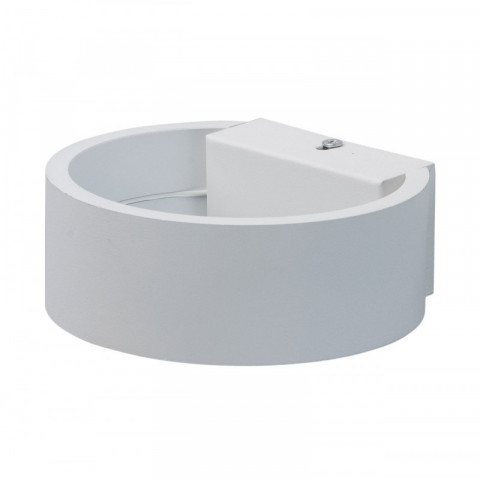 Applique murale blanche techno 1 ampoule 13 cm