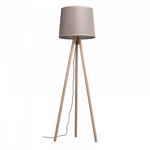 Lampadaire beige megapolis 1 ampoule 163 cm
