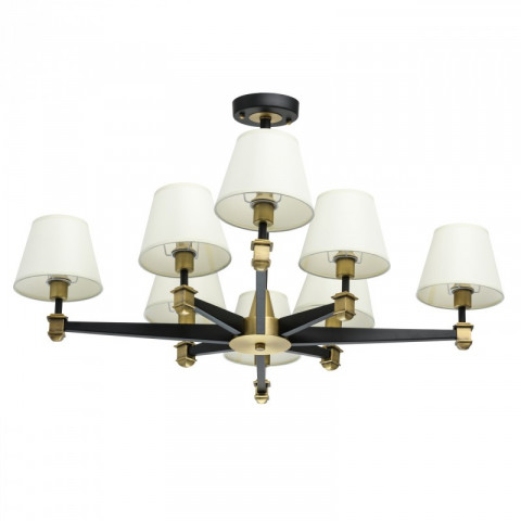 Plafonnier laiton neoclassic 8 ampoules 38 cm
