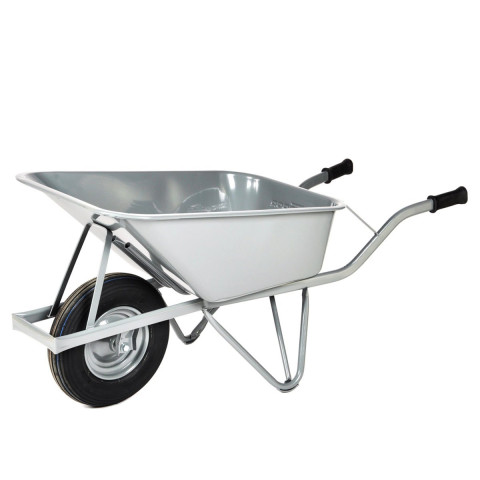 Brouette renforcée cap 100 litres, caisse rectangulaire