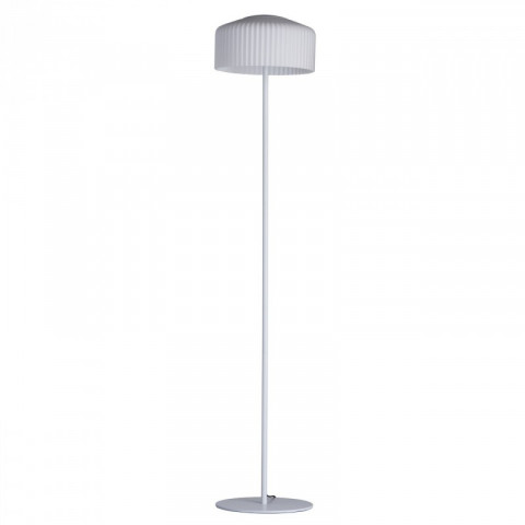 Lampadaire blanc megapolis 2 ampoules 140 cm
