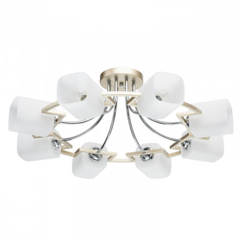 Plafonnier doré megapolis 8 ampoules 25 cm