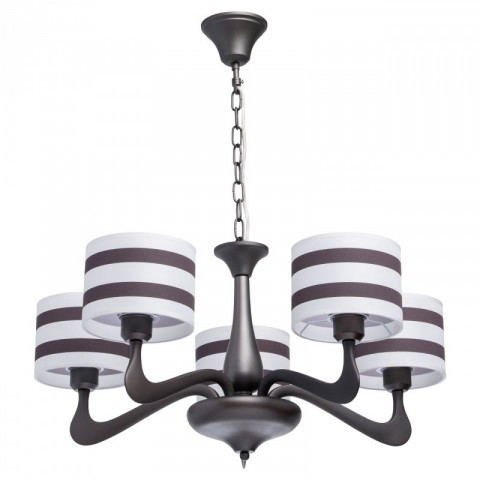 Suspension marron megapolis 5 ampoules 75 cm