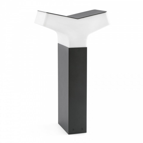 Balise de jardin gris foncé tau 1 ampoule