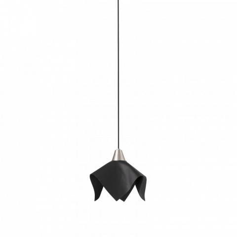 Suspension cuir noire fauna