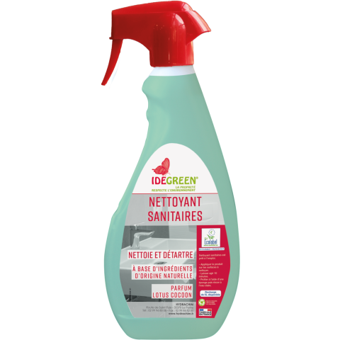 Nettoyant sanitaire ecologique idegreen le flacon de 750ml - hyd 002180101 - produits écolabel - hydrachim