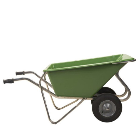 Brouette Noka 160 en alu avec 2 roues pneumatiques