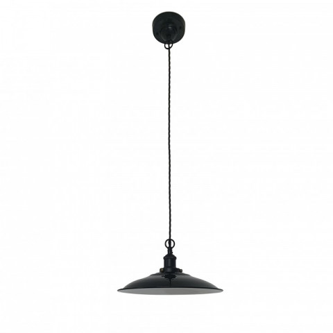 Suspension noire lang 1 ampoule
