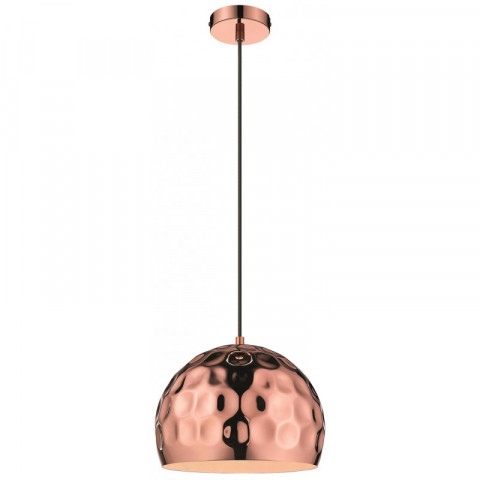 Suspension cuivre devon h176 1 lumières