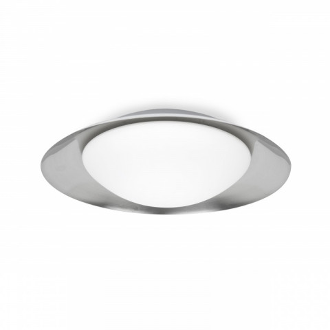 Plafonnier blanc nickel side