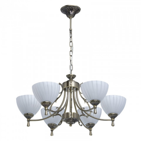 Suspension laiton classic 6 ampoules 74 cm
