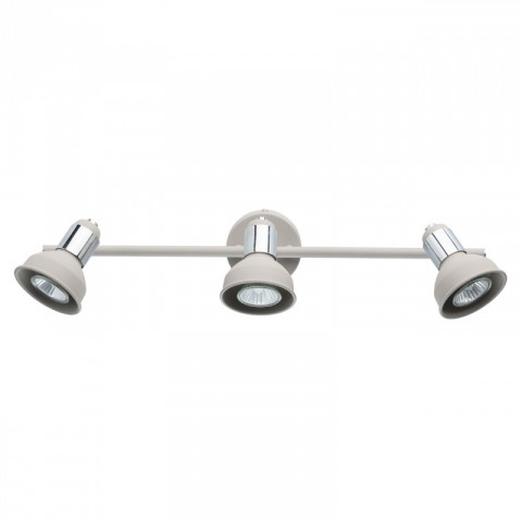 Spot gris neoclassic 3 ampoules 16 cm