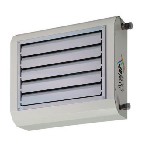 Aérotherme à eau chaude 106.4 kw 400 v triphasé 8875 m3/h proh2o axelair