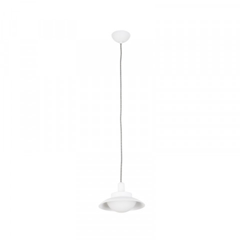 Suspension blanche side 1 ampoule h154 cm