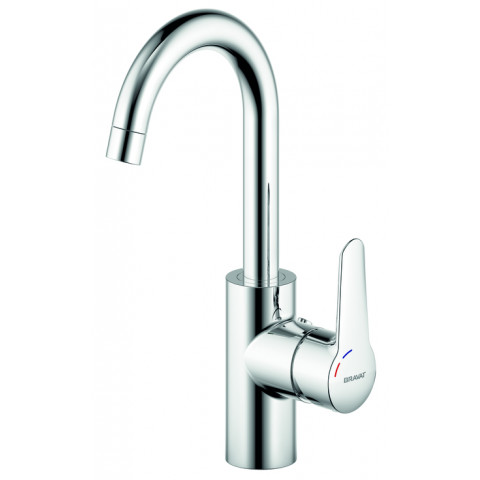 Mitigeur de lavabo avec bec haut série oslo avec vidage pop up