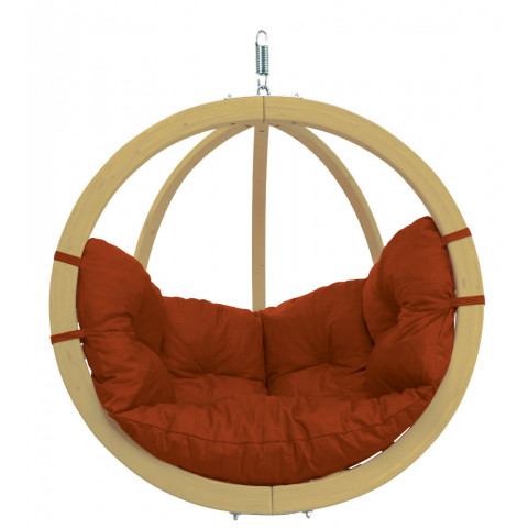 Chaise globo à suspendre avec coussin - Couleur au choix
