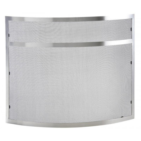 Pare-feu cheminée design en inox