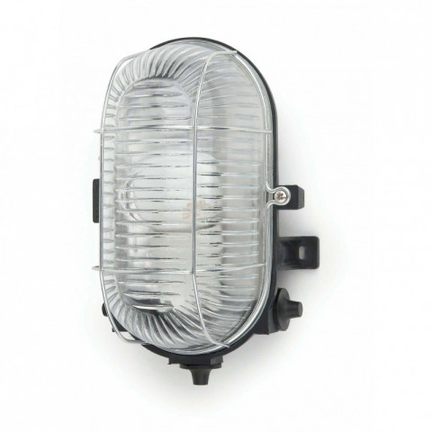 Aplique murale de jardin noire cripta 1 ampoule