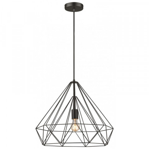 Suspension noir mat telford 1 lumières