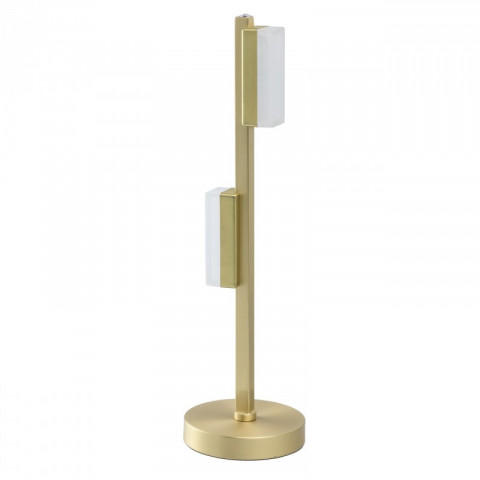 Lampe de table dorée techno 2 ampoules 45 cm