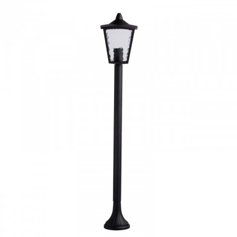 Lampadaire noir street 1 ampoule 105 cm