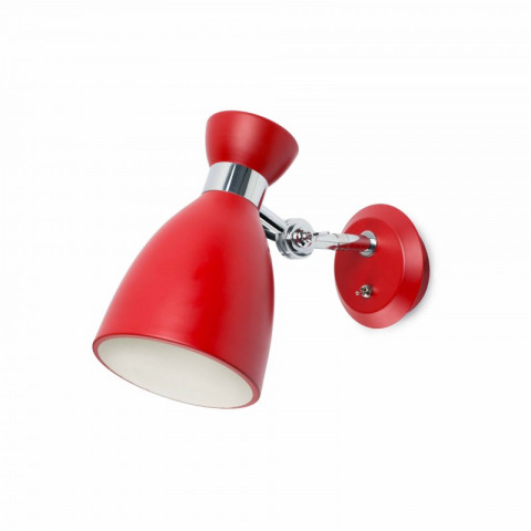Aplique murale rouge retro 1 ampoule