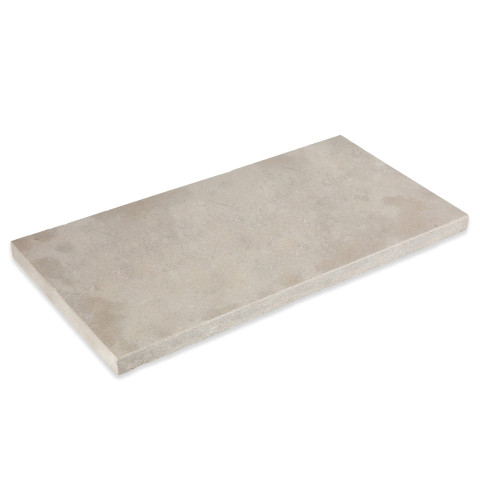 Margelle de piscine 61x33x3cm pierre naturelle atlas beige bord droit