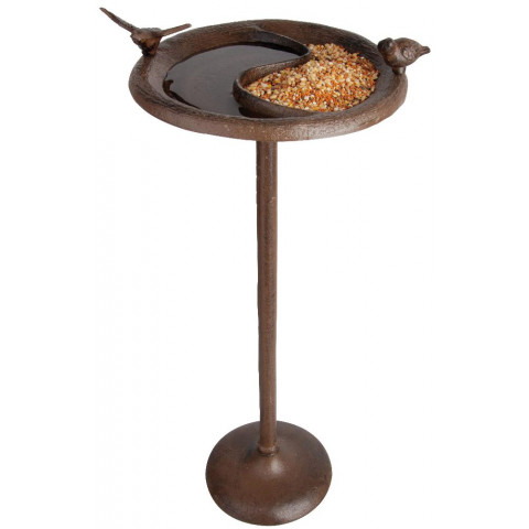 Bain oiseau abreuvoir & mangeoire sur pied