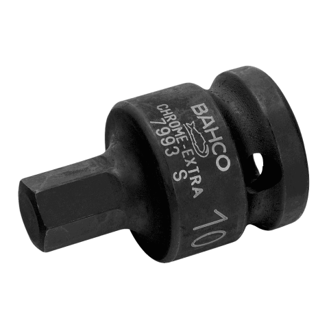 Douilles à choc tournevis carré conducteur 1/2 pour vis 6 pans 6 mm finition phosphatée 7993s0060 bahco