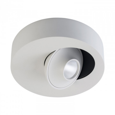 Plafonnier gris techno 1 ampoule 5 cm