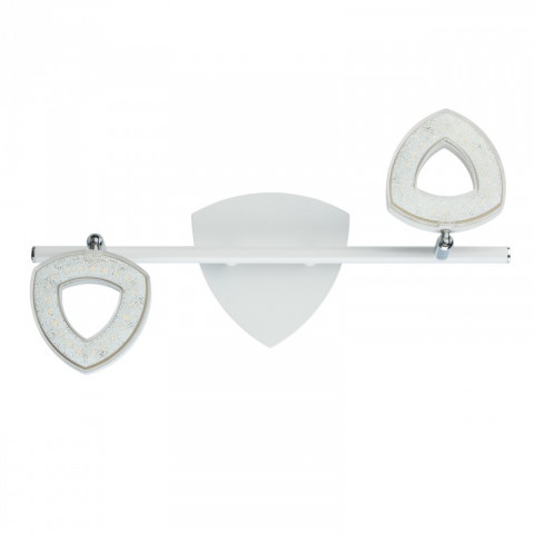 Spot blanc techno 2 ampoules 18 cm