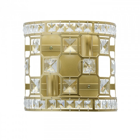 Applique murale dorée classic 2 ampoules 14 cm