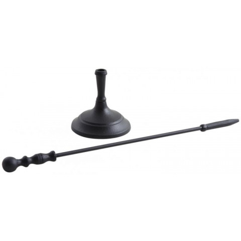 Tisonnier 62cm avec support